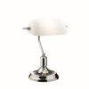 Ideal Lux LAWYER Lampada da Tavolo Cromo, 1-Luce