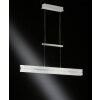 Wofi ARLON Lampada a Sospensione LED Argento, 2-Luci