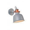 Lucide TJOLL Applique Grigio, 1-Luce