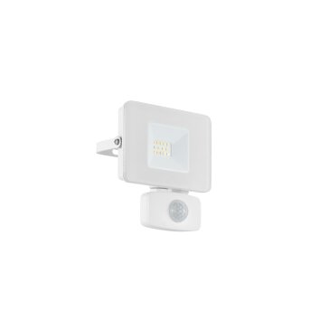 Eglo FAEDO Applique da esterno LED Bianco, 1-Luce, Sensori di movimento