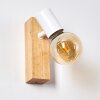 Barbengo Applique Legno chiaro, Bianco, 1-Luce