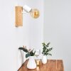 Barbengo Applique Legno chiaro, Bianco, 1-Luce