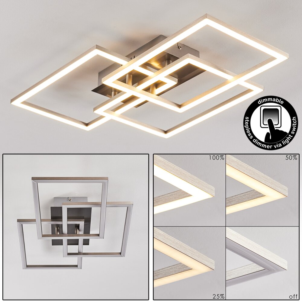 Cheka Plafoniera LED Alluminio, 3-Luci main product photo