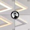 Cheka Plafoniera LED Alluminio, 3-Luci