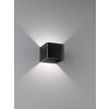 Fischer & Honsel  Dan Applique LED Nero, 1-Luce