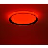 Leuchten-Direkt LOLAsmart_DISC Plafoniera LED Nero, 1-Luce, Telecomando, Cambia colore