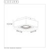 Lucide ZEFIX Faretto da soffitto LED Nero, 1-Luce