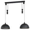 Eglo WINKWORTH Lampadario a sospensione Nero, 2-Luci