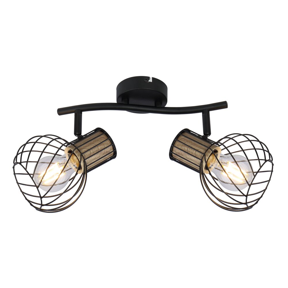 Globo LUISE faretto Nero, 2-Luci main product photo