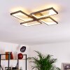 Haya Plafoniera LED Nero, 4-Luci