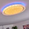 Fondaco Plafoniera LED Bianco, 1-Luce, Telecomando, Cambia colore