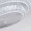Roseto Plafoniera LED Trasparente, chiaro, Bianco, 1-Luce, Telecomando