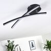 Aringa Plafoniera LED Nero, 1-Luce