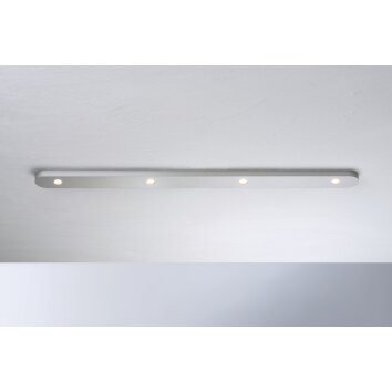 Bopp-Leuchten CLOSE Plafoniera LED Alluminio, Argento, 4-Luci
