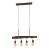 Eglo TOWNSHEND Lampadario a sospensione Antichizzato, Marrone, 4-Luci