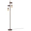 Eglo TOWNSHEND Lampada da terra Antichizzato, Marrone, Nero, 2-Luci