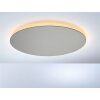 Escale BLADE Plafoniera LED Grigio, Grigio talpa, 1-Luce