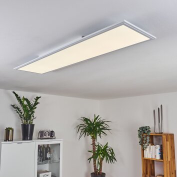 Pau Plafoniera LED Bianco, 1-Luce