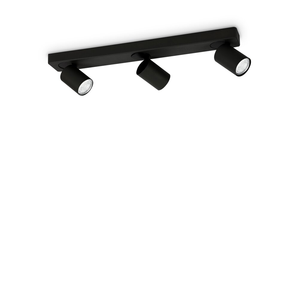 Ideallux RUDY Plafoniera Nero, 3-Luci main product photo