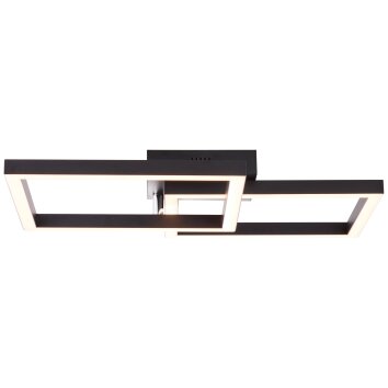 Brilliant Kjorn Plafoniera LED Nero, Bianco, 1-Luce