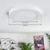 Canditas Plafoniera LED Bianco, 1-Luce