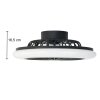 Reality Stralsund ventilatore da soffitto LED Nero, 1-Luce, Telecomando