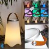 Chilar Lampada da tavolo LED Marrone, Bianco, 1-Luce, Telecomando, Cambia colore
