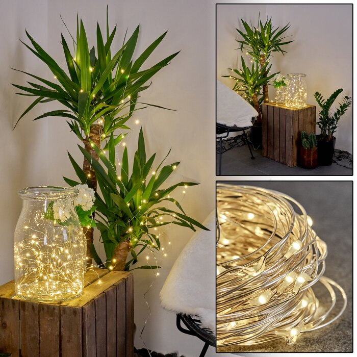 Pistoia Catena luminosa solare LED Bianco, 120-Luci