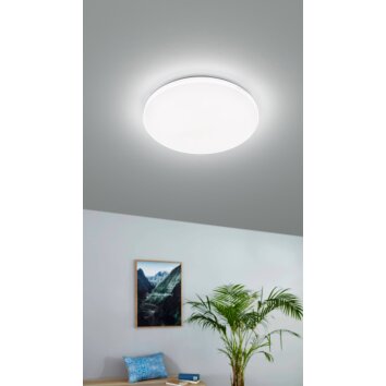 Eglo FRANIA-M Plafoniera LED Bianco, 1-Luce, Sensori di movimento