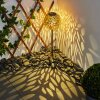 Samoao Lampada solare LED Ramato, Nero, Argento, 1-Luce