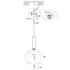 Steinhauer Aureole Lampada a Sospensione Nero, 1-Luce