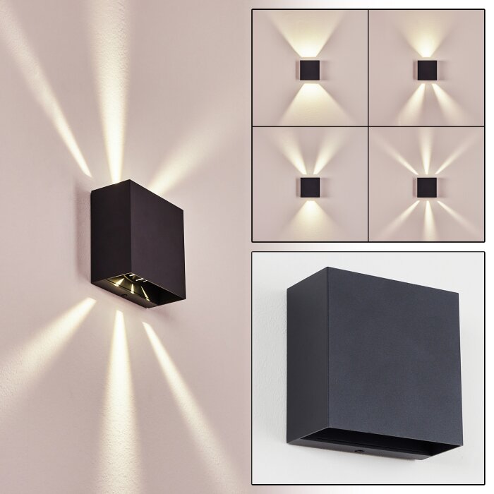 Spidern Applique da esterno LED Antracite, 1-Luce