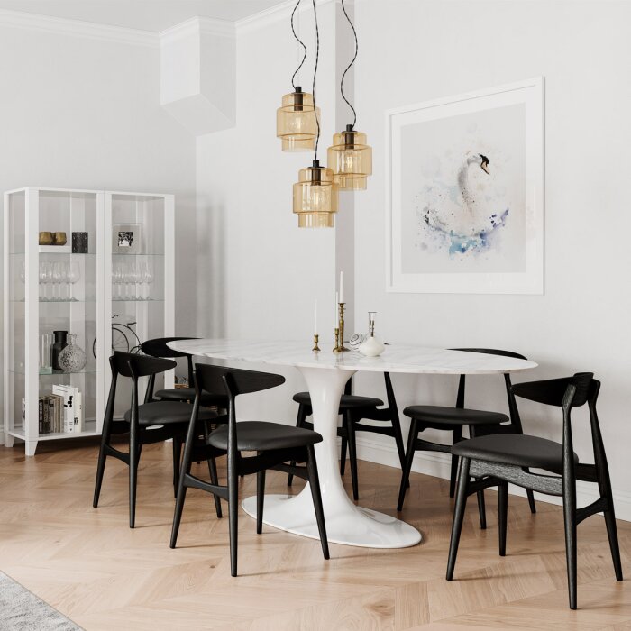 By Rydens Ebbot Lampadario a sospensione Nero, 3-Luci