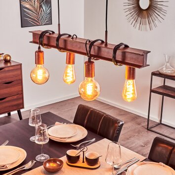 Barbengo Lampada a Sospensione Ruggine, 4-Luci