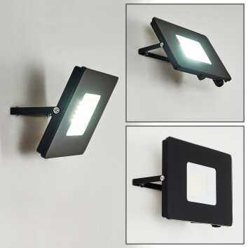 Krokane Applique da esterno LED Nero, Bianco, 1-Luce