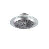 Reality Narvik Ventilatore LED Cromo, 1-Luce, Telecomando