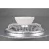Reality Narvik Ventilatore LED Cromo, 1-Luce, Telecomando