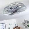 Rivarotta ventilatore da soffitto LED Bianco, 1-Luce, Telecomando