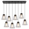 Globo GUMBA Lampadario a sospensione Nero, 8-Luci