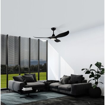 Eglo CIRALI 52 ventilatore da soffitto LED Nero, 1-Luce, Telecomando