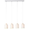 Brilliant Vonnie Lampada a Sospensione Grigio, Legno chiaro, 4-Luci