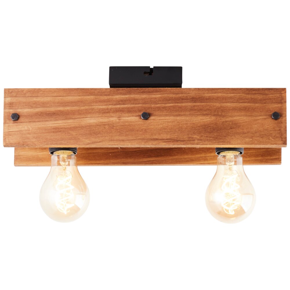 Brilliant Calandra Plafoniera Legno chiaro, Nero, 2-Luci main product photo