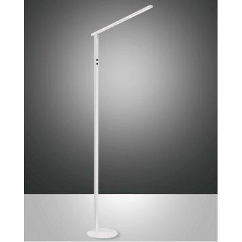 Fabas Luce Ideal Lampada da terra LED Bianco, 1-Luce