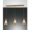 Fabas Luce Dafne Lampada a Sospensione Ottone, 3-Luci