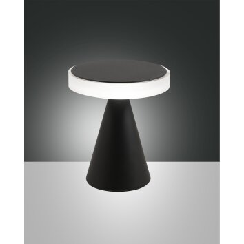 Fabas Luce Neutra Lampada da tavolo LED Nero, 1-Luce