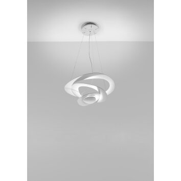 Artemide Pirce Mini Lampada a Sospensione LED Bianco, 1-Luce