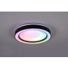 Reality Arco Plafoniera LED Nero, 1-Luce, Telecomando, Cambia colore