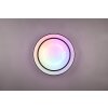 Reality Arco Plafoniera LED Nero, 1-Luce, Telecomando, Cambia colore