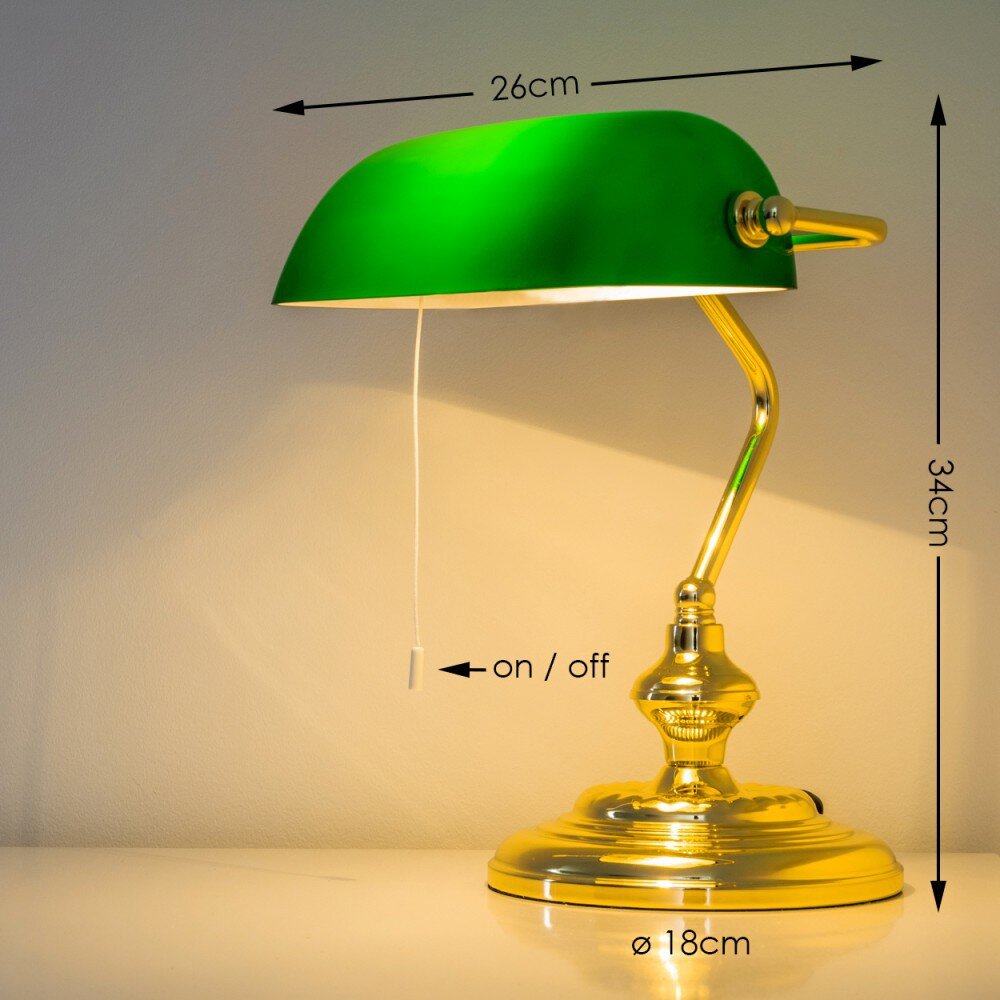 lampada ministeriale oro verde