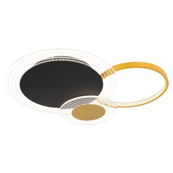 Globo SENNA Plafoniera LED Nero, 1-Luce, Telecomando